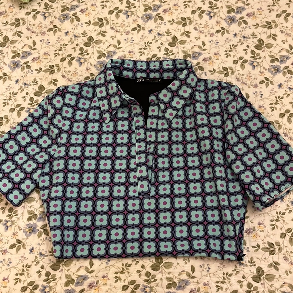 Zara Floral Print Crop Top